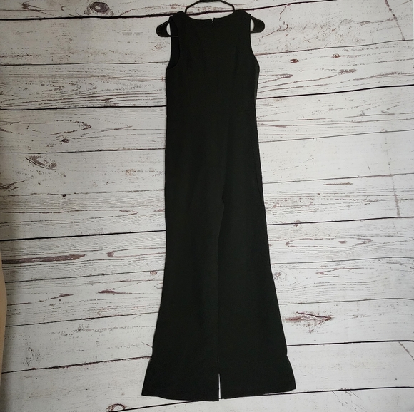 Black Flare Leg Jumpsuit L FREE WITH PURCHASE OF 2 BUNDLE ITEMS - Picture 4 of 6